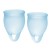 Набор голубых менструальных чаш Feel confident Menstrual Cup - Satisfyer - купить с доставкой в Нальчике