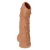 Телесная насадка с пупырышками и открытой головкой Nude Sleeve M - 12 см. - KOKOS - в Нальчике купить с доставкой