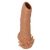 Телесная насадка с усиками и открытой головкой Nude Sleeve L - 14 см. - KOKOS - в Нальчике купить с доставкой