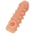Телесная закрытая насадка с шариками Cock Sleeve Size S - 13,8 см. - KOKOS - в Нальчике купить с доставкой