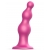 Розовая насадка Strap-On-Me Dildo Plug Beads size L - Strap-on-me - купить с доставкой в Нальчике