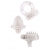 Набор из 3 прозрачных эрекционных колец с вибрацией Teasers Ring Kit - Chisa - в Нальчике купить с доставкой