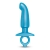 Голубая анальная пробка для массажа простаты Hither Silicone Prostate Plug - 14,3 см. - b-Vibe - в Нальчике купить с доставкой