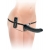 Черный страпон с вагинальной пробкой Deluxe Vibrating Penetrix Strap-On - 19 см. - Pipedream - купить с доставкой в Нальчике