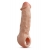 Телесная насадка-удлинитель Intrepid 9.25 Inch Realistic Penis Extender Sleeve - 23,5 см. - Blush Novelties - в Нальчике купить с доставкой