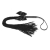 Чёрная плётка Lilly Whip Bijoux - Bijoux Indiscrets - купить с доставкой в Нальчике