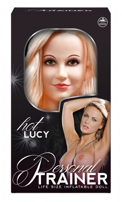 Надувная кукла с вибрацией и 2 любовными отверстиями Hot Lucy Lifesize Love Doll - NMC - в Нальчике купить с доставкой