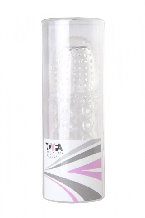 Прозрачная закрытая гелевая насадка - 13,5 см. - Toyfa Basic - в Нальчике купить с доставкой