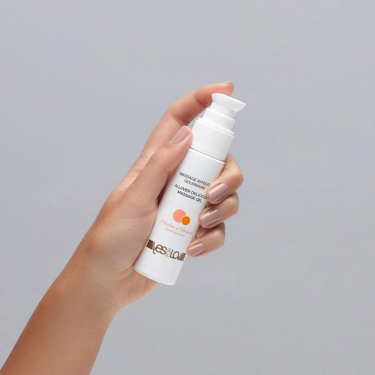 Универсальный массажный гель-смазка Allover Delicious Massage Gel с ароматом персика и аброкоса - 50 мл. - YESforLOV - купить с доставкой в Нальчике