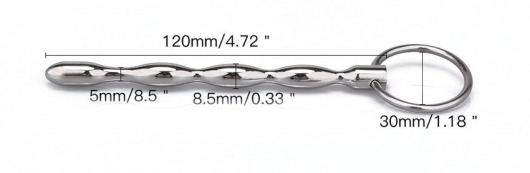 Металлический уретральный плаг с кольцом - Notabu - купить с доставкой в Нальчике