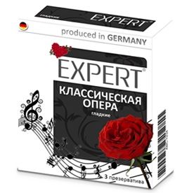 Гладкие презервативы Expert  Классическая опера  - 3 шт. - Expert - купить с доставкой в Нальчике