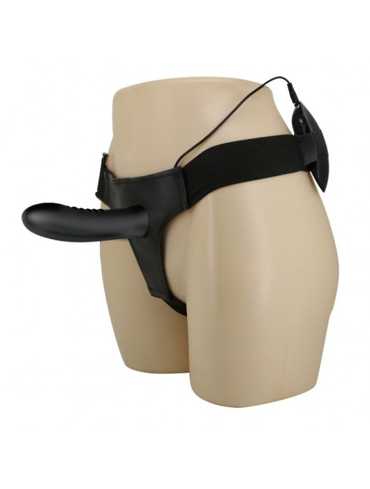 Полый страпон с вибрацией Myron - 18,5 см. - Baile - купить с доставкой в Нальчике