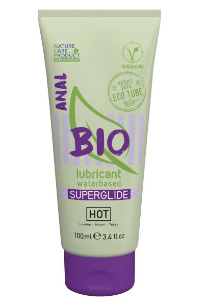 Интимный увлажняющий анальный гель BIO SuperGlide - 100 мл. - HOT - купить с доставкой в Нальчике