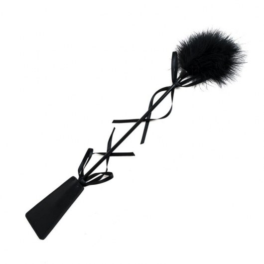 Стек с чёрной пуховкой - 45 см. - Джага-Джага - купить с доставкой в Нальчике