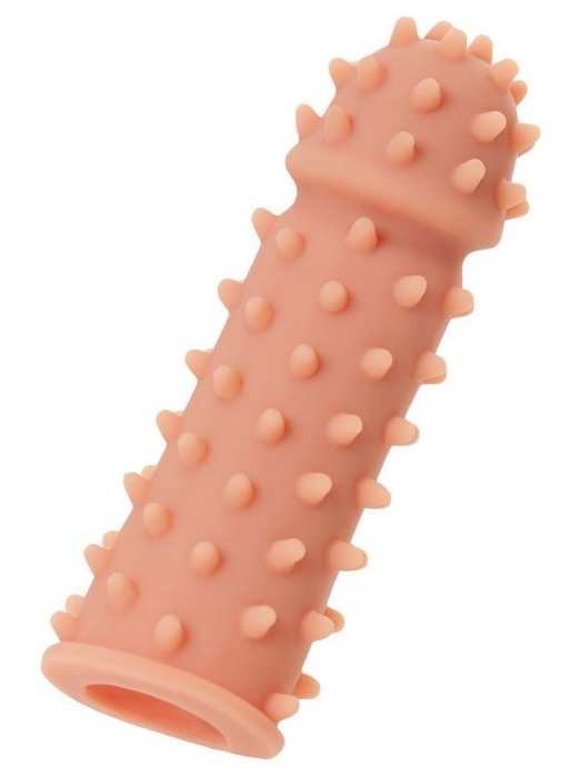 Телесная реалистичная насадка KOKOS Extreme Sleeve 03 с дополнительной стимуляцией - 12,7 см. - KOKOS - в Нальчике купить с доставкой