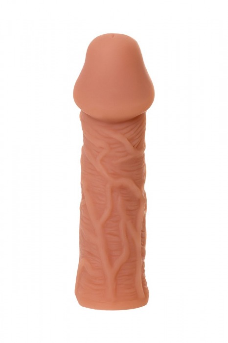 Телесная реалистичная насадка KOKOS Extreme Sleeve 05 с дополнительной стимуляцией - 12,7 см. - KOKOS - в Нальчике купить с доставкой