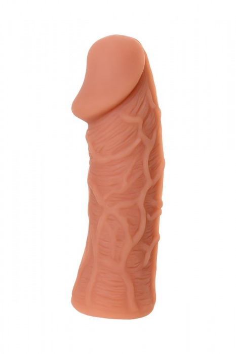 Телесная реалистичная насадка KOKOS Extreme Sleeve 05 с дополнительной стимуляцией - 12,7 см. - KOKOS - в Нальчике купить с доставкой