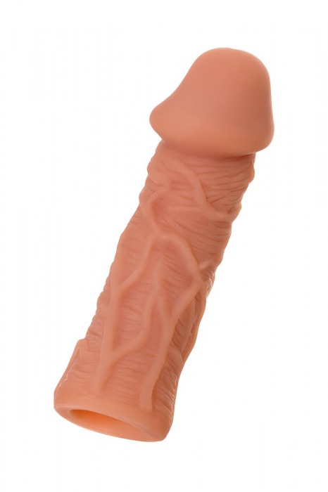 Телесная реалистичная насадка KOKOS Extreme Sleeve 05 с дополнительной стимуляцией - 12,7 см. - KOKOS - в Нальчике купить с доставкой