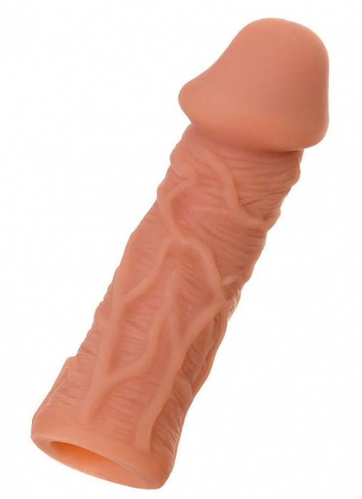 Телесная реалистичная насадка KOKOS Extreme Sleeve 05 с дополнительной стимуляцией - 12,7 см. - KOKOS - в Нальчике купить с доставкой
