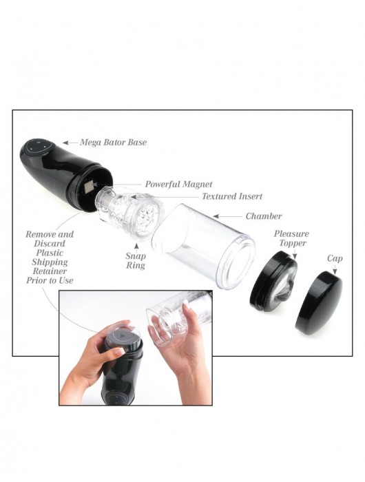 Прозрачный автоматический мастурбатор-анус Mega-Bator Ass - Pipedream - в Нальчике купить с доставкой