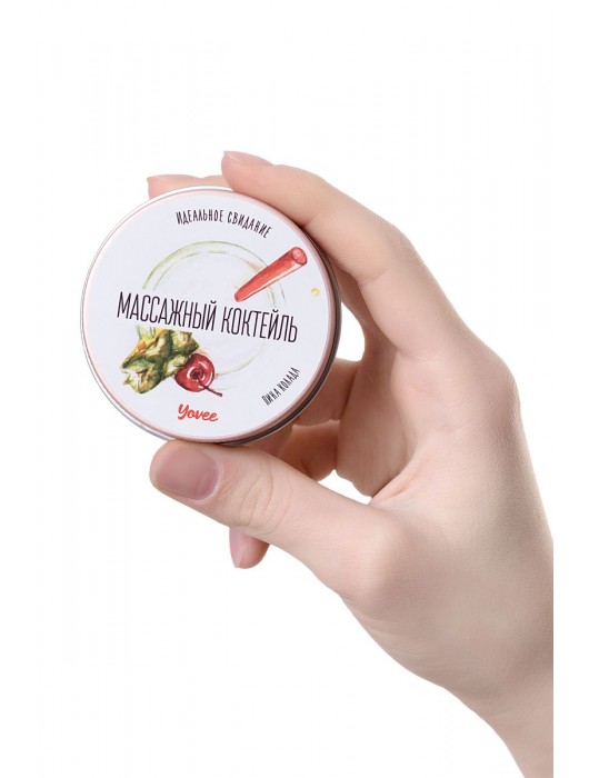 Массажная свеча «Массажный коктейль» с ароматом пина колады - 30 мл. - ToyFa - купить с доставкой в Нальчике