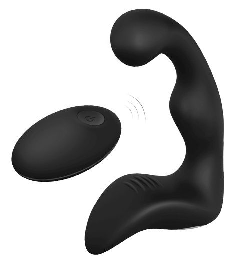 Черный вибромассажер простаты REMOTE BOOTY PLEASER - Dream Toys - в Нальчике купить с доставкой