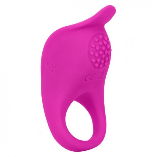 Ярко-розовое эрекционное виброкольцо Silicone Rechargeable Teasing Enhancer - California Exotic Novelties - в Нальчике купить с доставкой