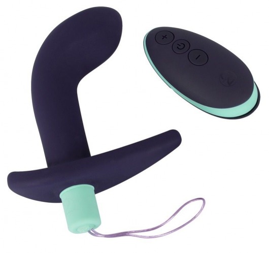 Темно-фиолетовый вибростимулятор простаты с пультом ДУ Remote Controlled Prostate Plug - Orion - в Нальчике купить с доставкой