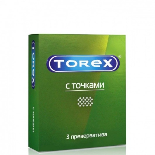 Текстурированные презервативы Torex  С точками  - 3 шт. - Torex - купить с доставкой в Нальчике