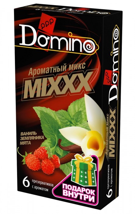 Ароматизированные презервативы DOMINO  Ароматный микс  - 6 шт. - Domino - купить с доставкой в Нальчике