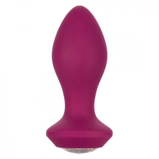 Фиолетовая анальная вибропробка с кристаллом Vibrating Crystal Probe - 10,75 см. - California Exotic Novelties