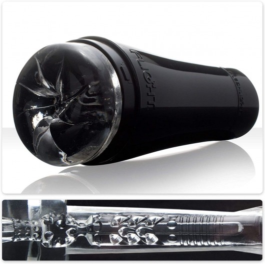Черный мастурбатор-анус Fleshlight - Flight Pilot - Fleshlight - в Нальчике купить с доставкой