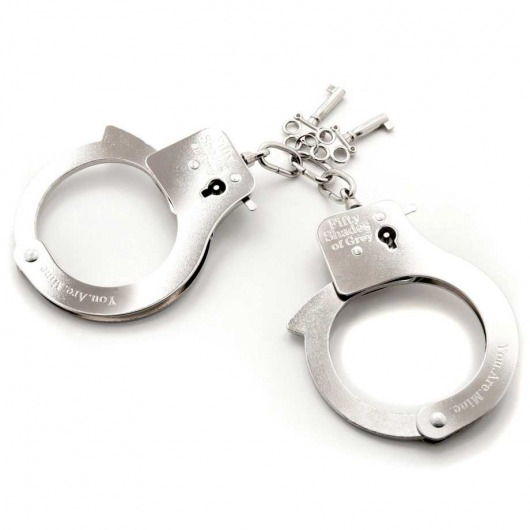 Металлические наручники Metal Handcuffs - Fifty Shades of Grey - купить с доставкой в Нальчике