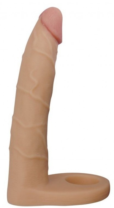 Телесная насадка-фаллоимитатор для двойного проникновения - 17 см. - Lovetoy - купить с доставкой в Нальчике