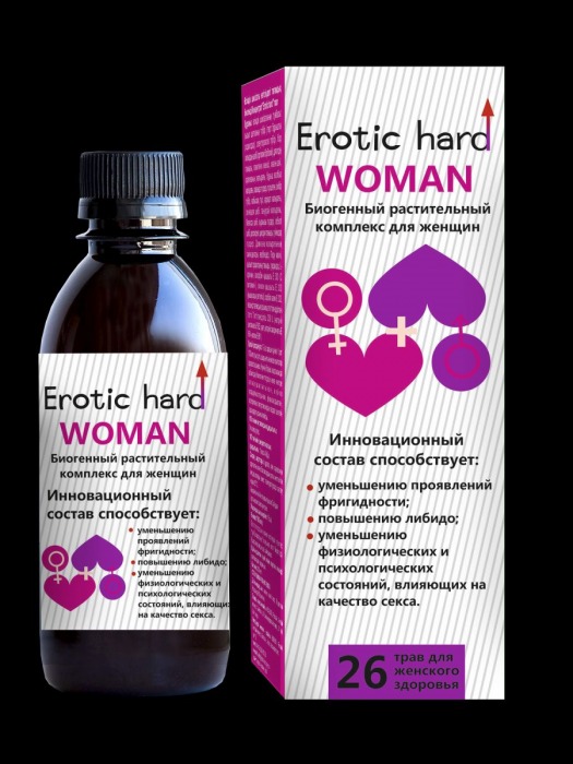 Женский биогенный концентрат для повышения либидо Erotic hard Woman - 250 мл. - Erotic Hard - купить с доставкой в Нальчике