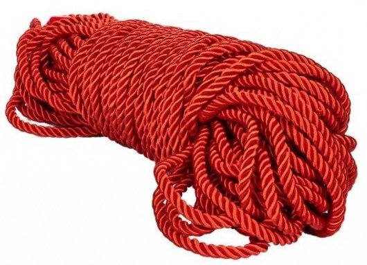 Красная веревка для связывания BDSM Rope - 30 м. - California Exotic Novelties - купить с доставкой в Нальчике