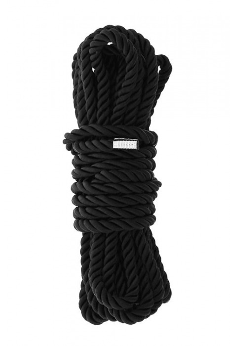 Черная веревка для шибари DELUXE BONDAGE ROPE - 5 м. - Dream Toys - купить с доставкой в Нальчике