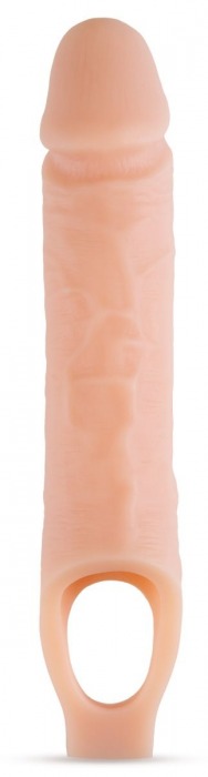 Телесный реалистичный фаллоудлинитель 10 Inch Silicone Cock Sheath Penis Extender - 25,4 см. - Blush Novelties - в Нальчике купить с доставкой