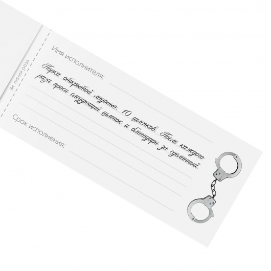 Эротическая игра-купоны «Чековая книжка. Накажи меня» - Сима-Ленд - купить с доставкой в Нальчике