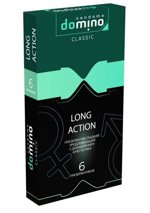 Презервативы с пролонгирующим эффектом DOMINO Classic Long action - 6 шт. - Domino - купить с доставкой в Нальчике