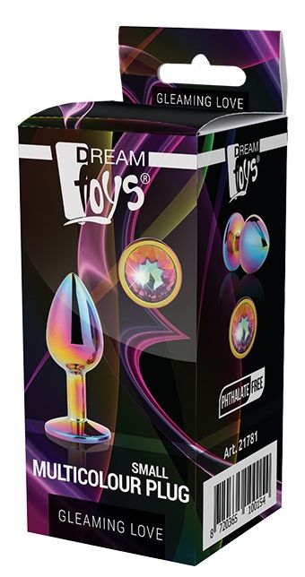 Голографическая анальная втулка с радужным кристаллом - 7,1 см. - Dream Toys - купить с доставкой в Нальчике