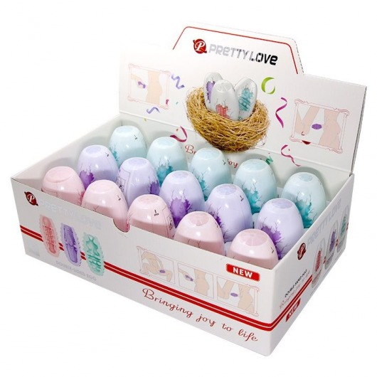 Набор из 15 мини-мастурбаторов Fantastic Egg Hard Boiled - Baile - в Нальчике купить с доставкой