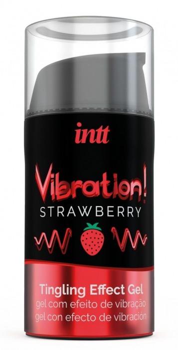 Жидкий интимный гель с эффектом вибрации Vibration! Strawberry - 15 мл. - INTT - купить с доставкой в Нальчике