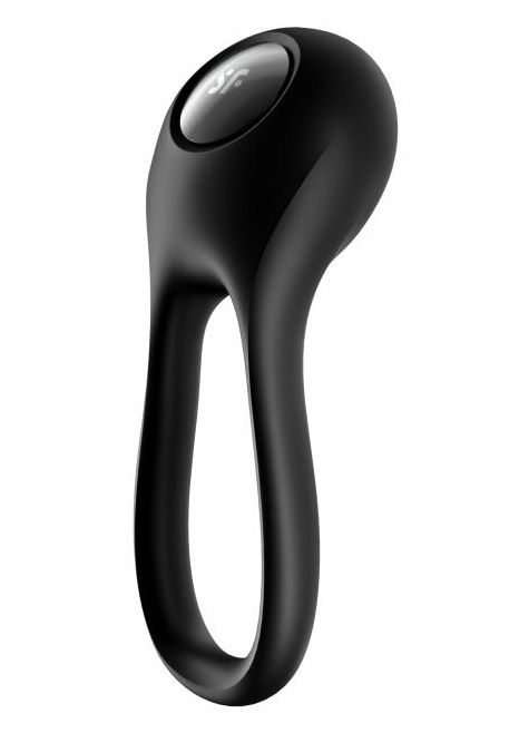 Черное эрекционное виброкольцо Majestic Duo - Satisfyer - в Нальчике купить с доставкой