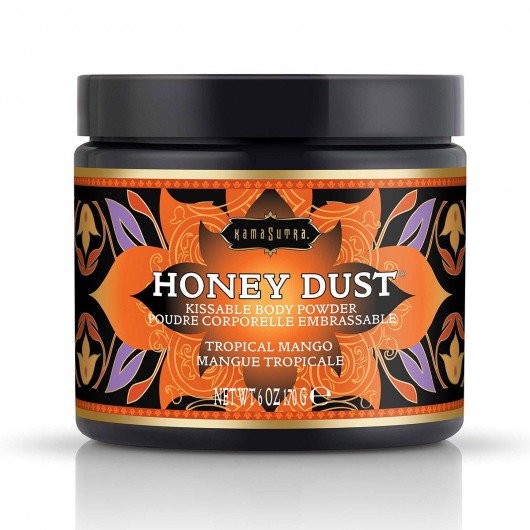 Пудра для тела Honey Dust Body Powder с ароматом манго - 170 гр. - Kama Sutra - купить с доставкой в Нальчике