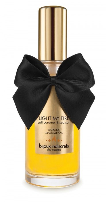Массажное масло Light My Fire с ароматом карамели - 100 мл. - Bijoux Indiscrets - купить с доставкой в Нальчике