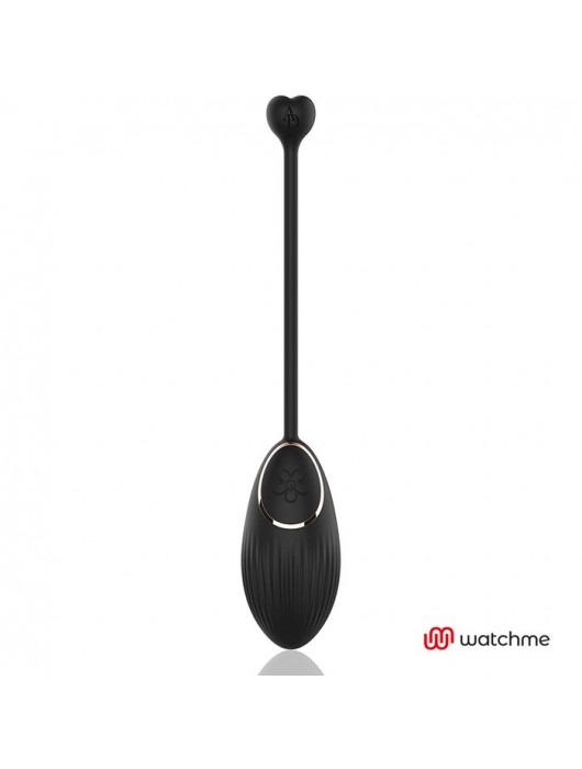 Черное виброяйцо с пультом-часами Anne s Desire Vibro Egg Wireless Watchme - DreamLove