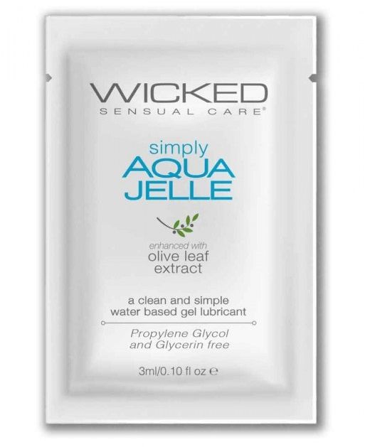 Гель-лубрикант Simply Aqua Jelle - 3 мл. - Wicked - купить с доставкой в Нальчике