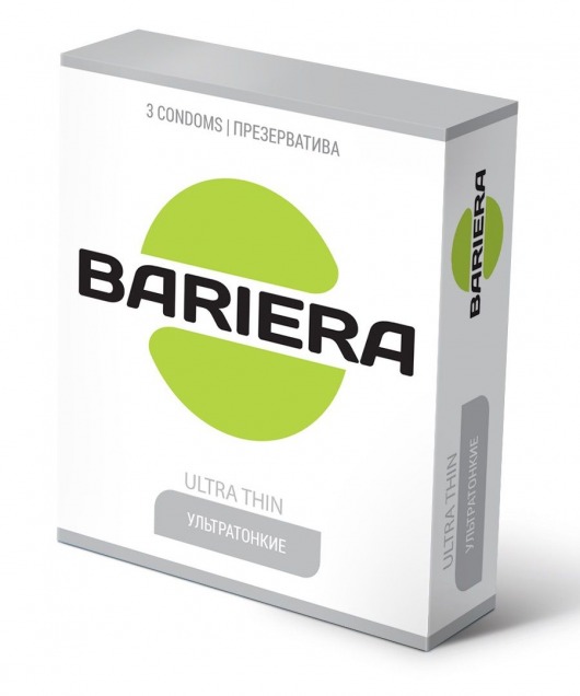 Ультратонкие презервативы Bariera Ultra Thin - 3 шт. - Bariera - купить с доставкой в Нальчике