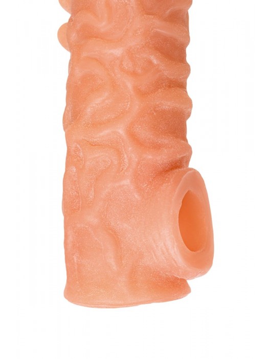 Телесная закрытая насадка с шершавой головкой Cock Sleeve Size S - 13,8 см. - KOKOS - в Нальчике купить с доставкой